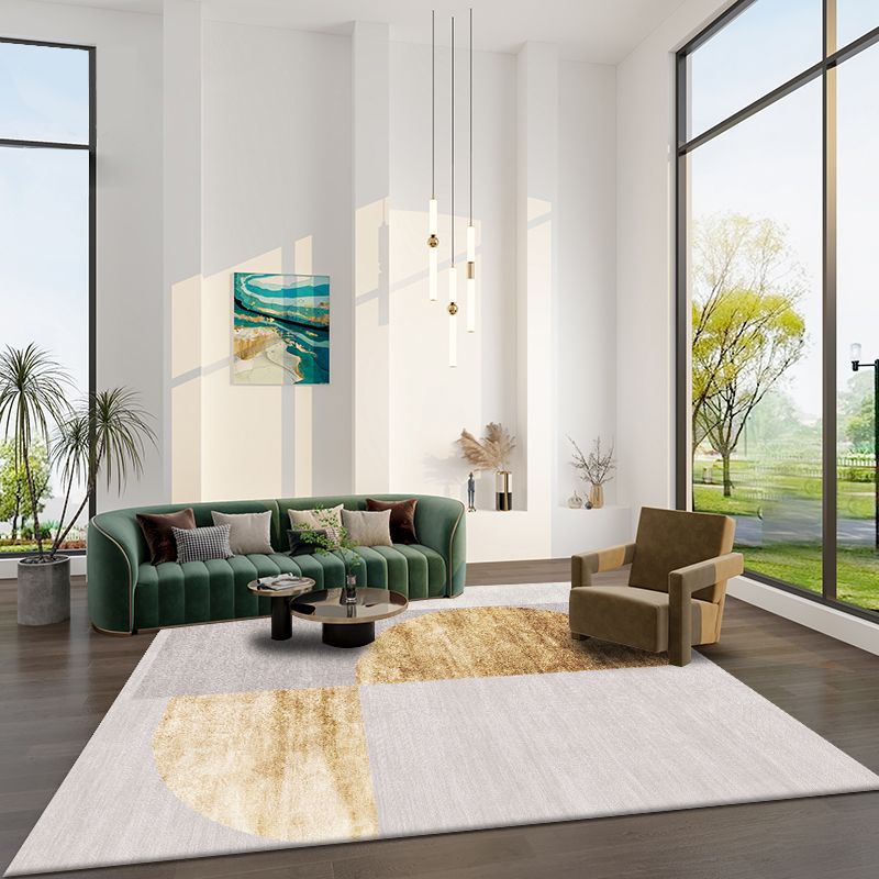 Oranje modern tapijt blending kleurblokkleed niet-slip achterste tapijt voor woningdecoratie