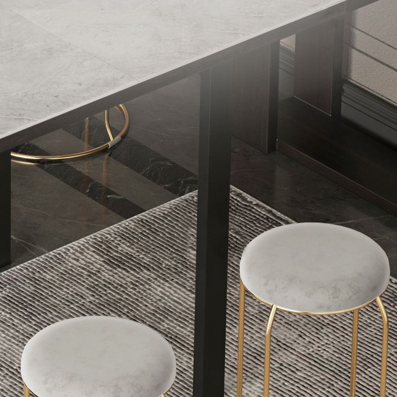 Mesa de comedor de piedra sinterizada de 70 ''