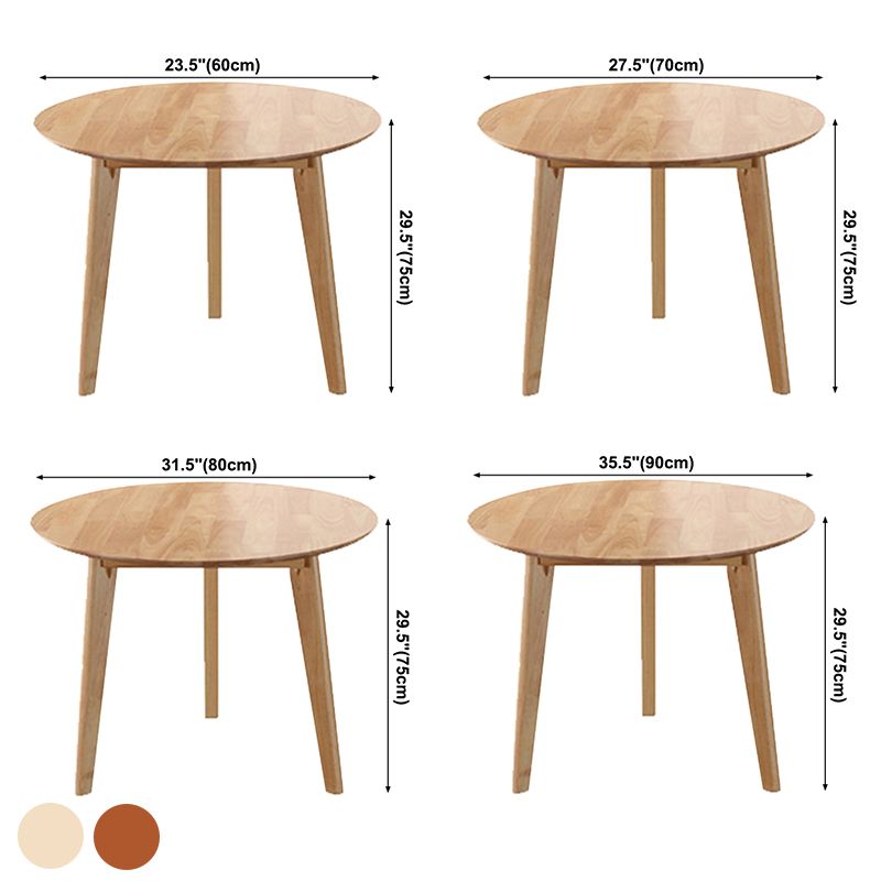 Eenvoud Ronde Eettafel Massief Houten Eetkamer Huismeubilair