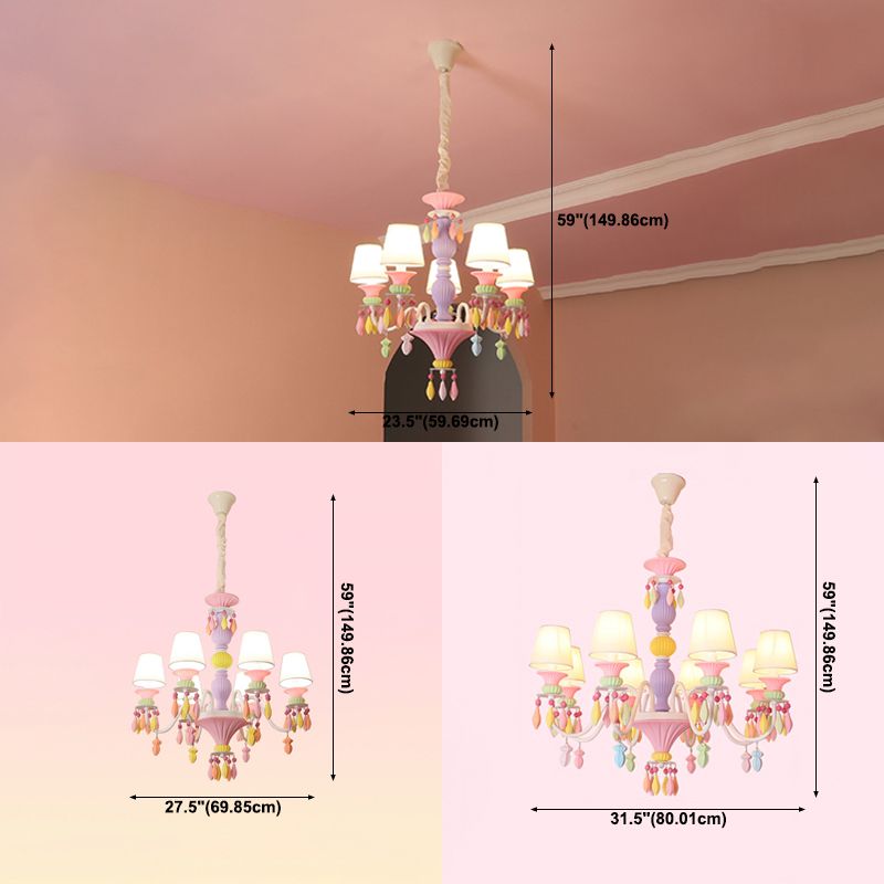 Modern Sputnik Ceiling Pendant Light Crystal Hanging Pendant Light for Children's Room