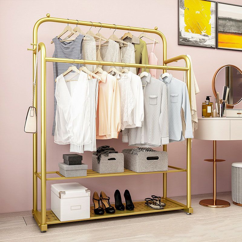 Modern Coat Rack Storage Shelves Iron Living Room Coat Hanger