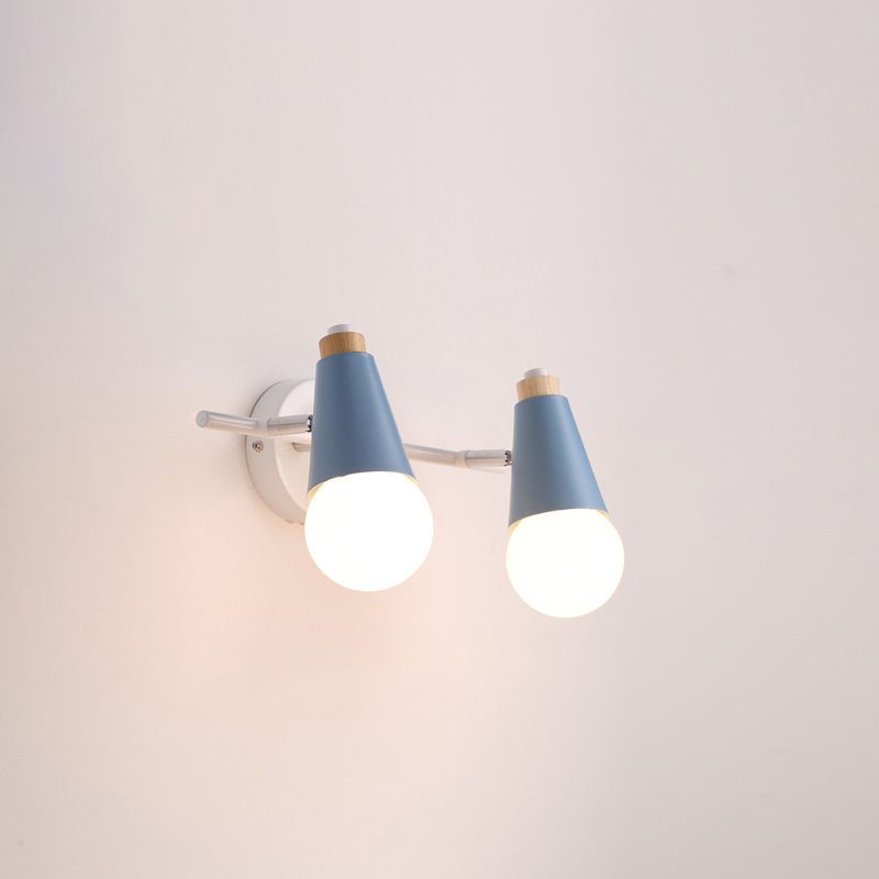 Multi Lights Geometric Wall Lights Modern Style Metal Wall Lighting Fixtures