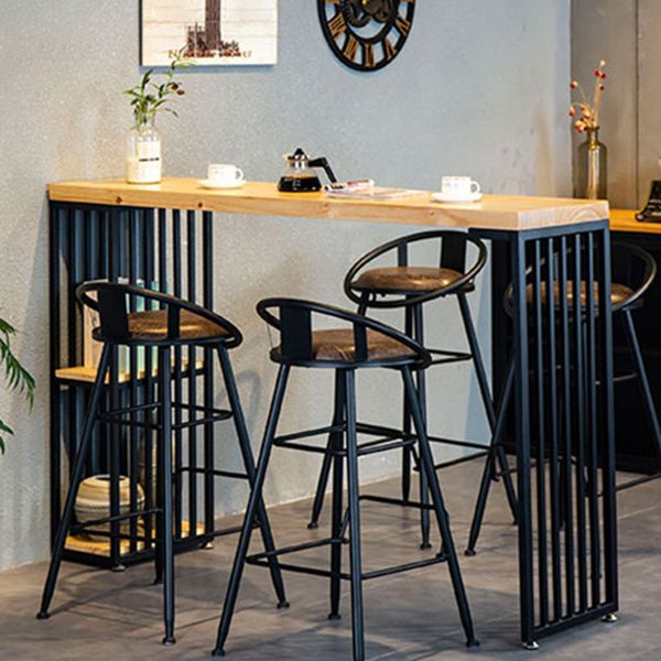 1/3/5 Pieces Pub Table Set Rectangular Bar Stool and Table Set