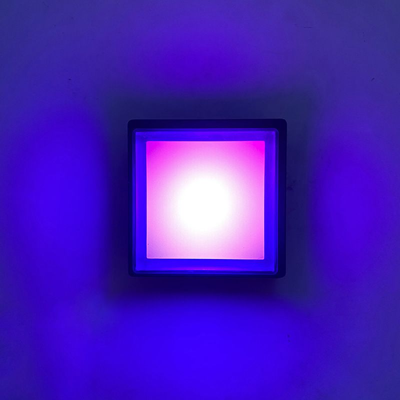 Contemporary Geometric Sconce Light Fixture Metal 1 Light LED Wall Mounted Light