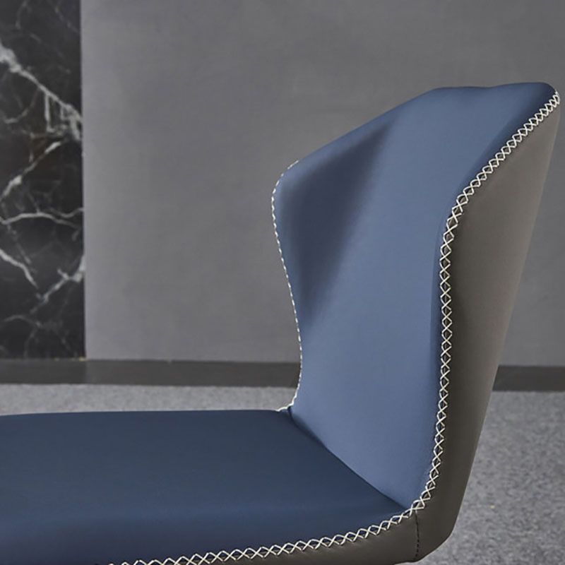 Sillas de comedor de cuero sin brazos del sillón orejero del estilo contemporáneo para el hogar
