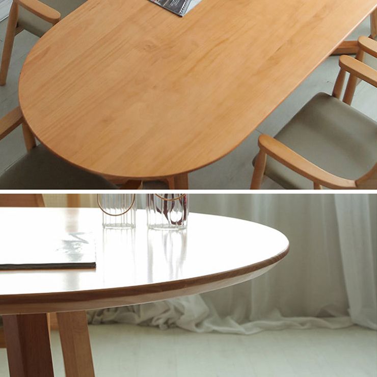 Tavolo da pranzo in tono marrone in legno massiccio semplicità tavolo doppio piedistallo per sala da pranzo