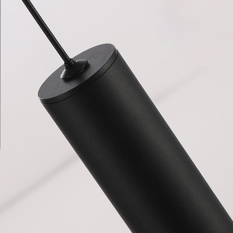 Moderner Metallheizen hell gerade LED Hanging Anhänger für Wohnzimmer