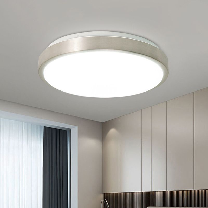 1-Flush ronde Mount Ceiling Lighting Fixture Modern Style Acrylique Led Flush Light