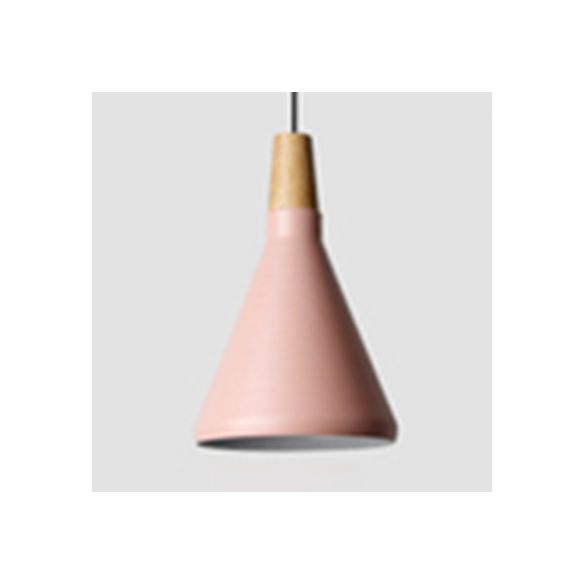 Nordic Coolie Shade Suspension Light Aluminum 7/10.5/15 Inch Wide 1 Head Pendant Light for Office Coffee Shop