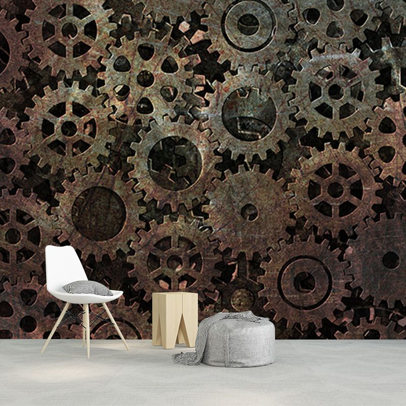 Metal Gear Mildew Resistant Wallpaper Photography Sleeping Room Wall Mural