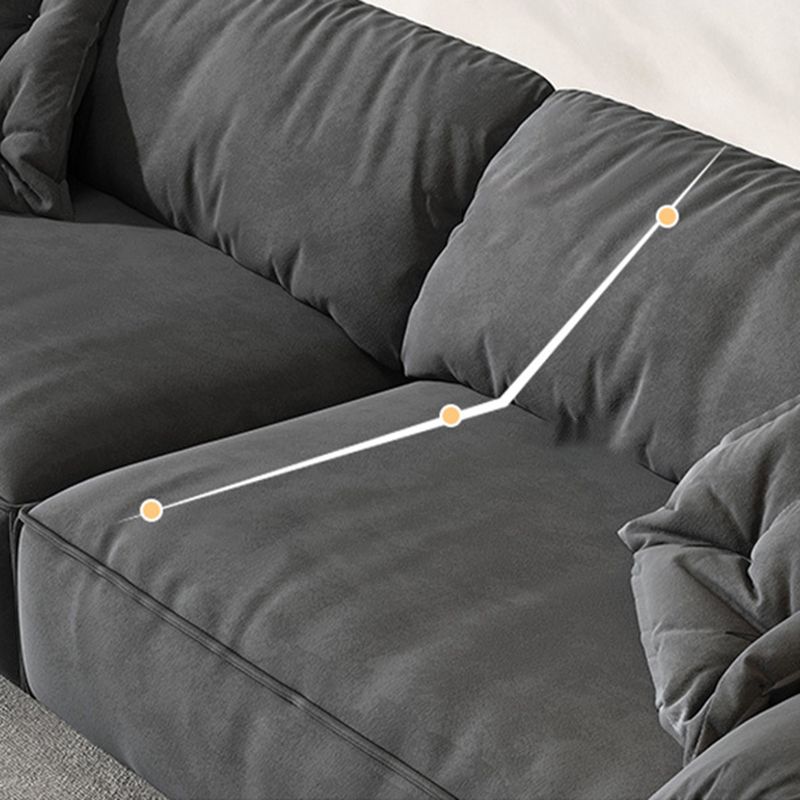 Cushions Pillow Top Arm Settee Living Room Fabric Contemporary Sofa
