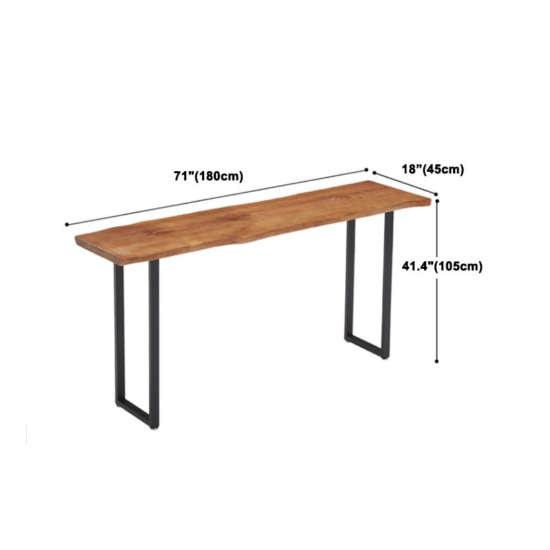 Modern Rectangle Solid Wood Bar Table Set 1/2/4/5/9 Pieces Counter Table with Stools