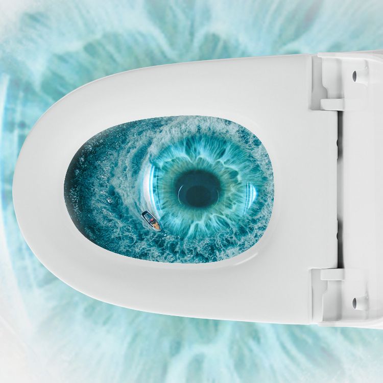 Traditional One Piece Toilet Floor Mounted White Toilet Bowl for Washroom