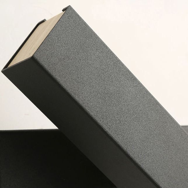 Wooden Rectangular LED Wall Lamp in Modern Simplicity Iron Rotatable Wall Sconce with Acrylic Shade