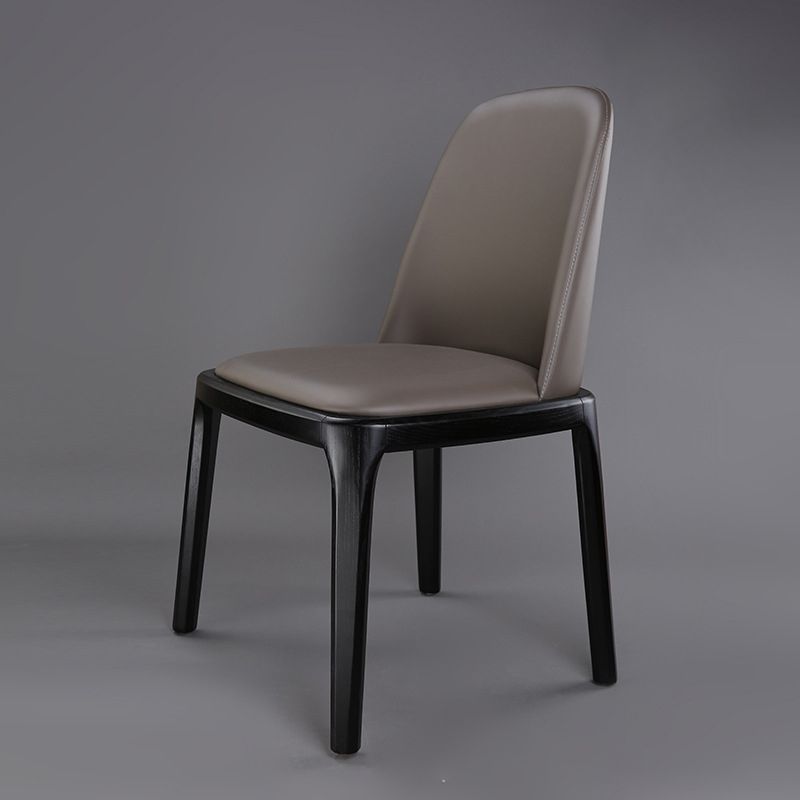 Traditional Chair Wood Solid Back Dining Room Chair for Kitchen