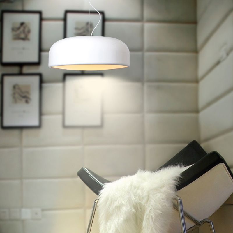 Polished Aluminum Alloy Modern Simplicity Hanging Light 4-Lights Acrylic Shade Suspension Pendant with 47" Adjustable Wire