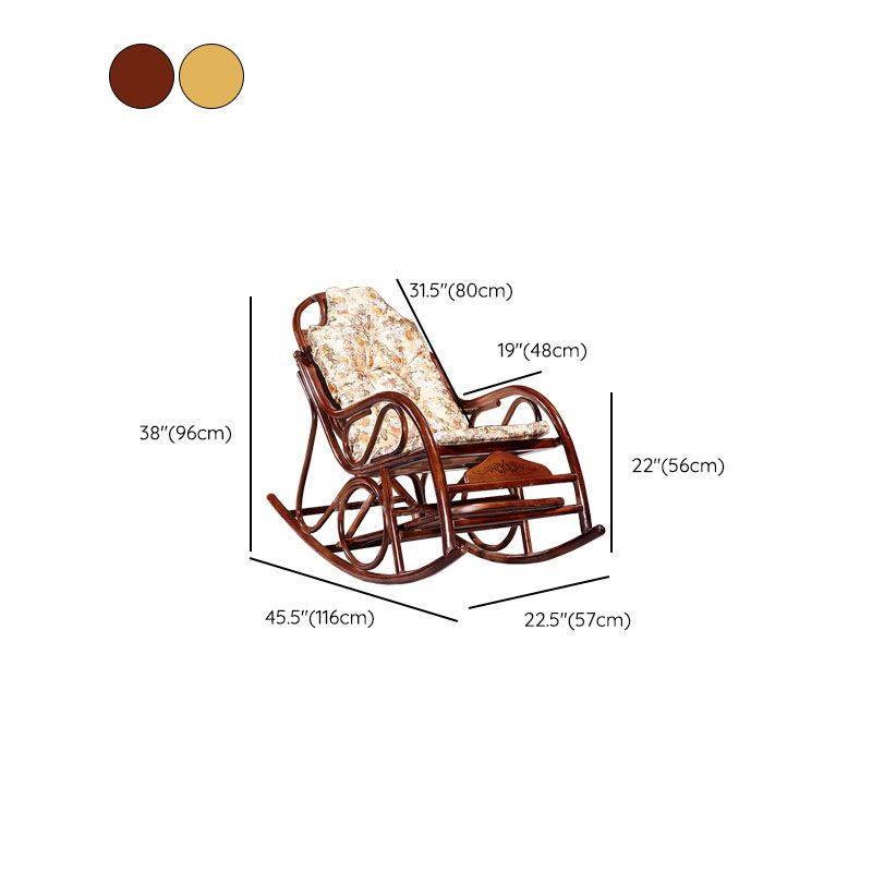 Mid Century Modern Style Rocking Chair Wooden Rocking Chair for Living Room