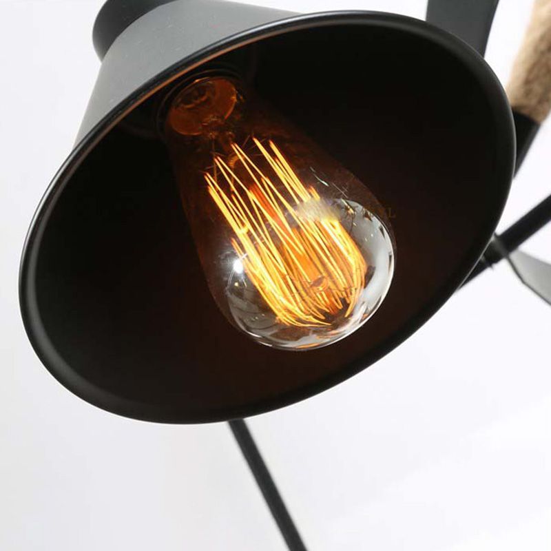Candle Island Lighting Fixtures Industrial Rope Pendant Lighting for Restaurant