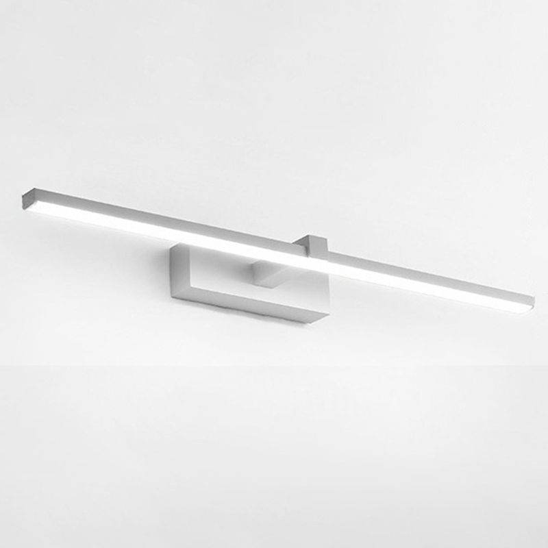 Simplicidad moderna Luces de apliques de pared lineal iluminación metálica de pared para baño