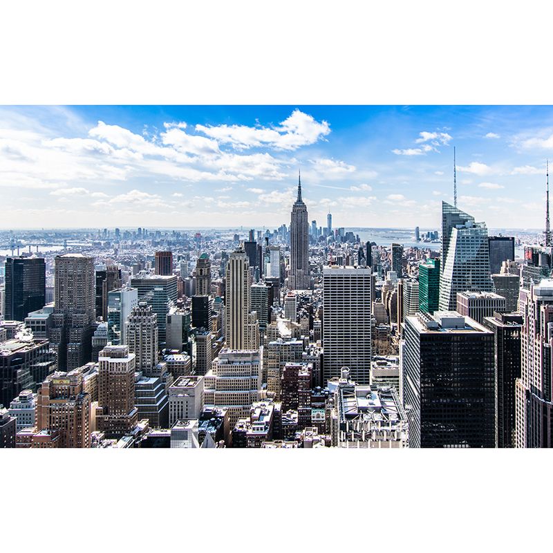 Modern Style Wall Mural Wallpaper Urban Landscape Sitting Room Wall Mural