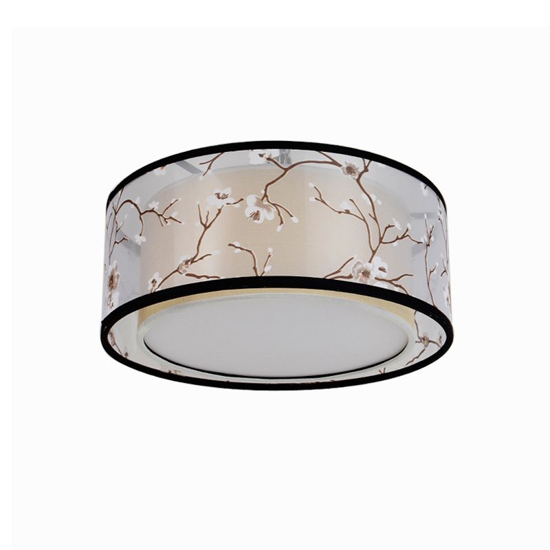 Tradition Fabric Ceiling Light Multi Lights Ceiling Mount Light for Living Room