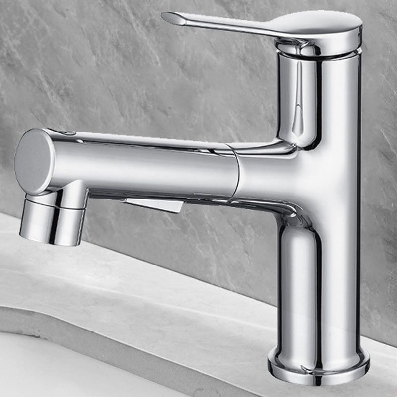 Modern Vessel Faucet Brass Single Handle Low Arc Vessel Faucet for Home