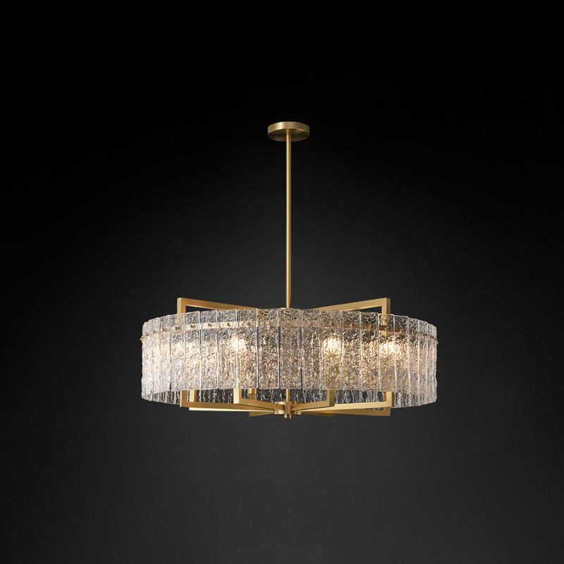 Bronze Glass Hanging Pendant Lights Contemporary Hanging Lamps for Living Room