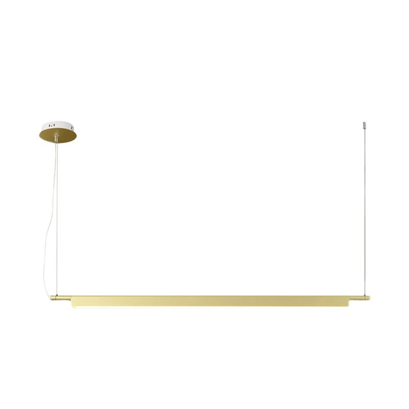 Estilo contemporáneo lineal isla light light metal 1- Light Island Colgante