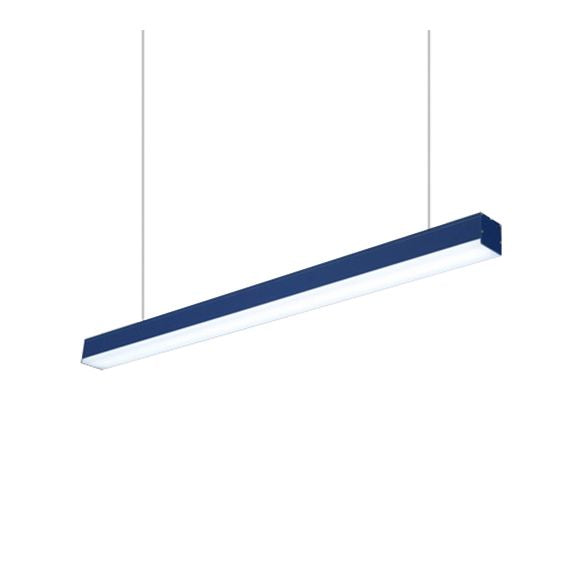 Iluminación colgante de metal de Sliver Simplicidad LED AZUL/PURPURA/MADERA Luz de techo colgante para sala de estar