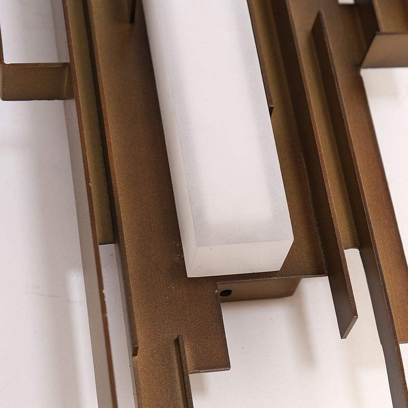 1 Bulbo de forma irregular lámpara de apliques tradición de pared de metal accesorio de iluminación en latón/oro con punta hacia la izquierda/derecha
