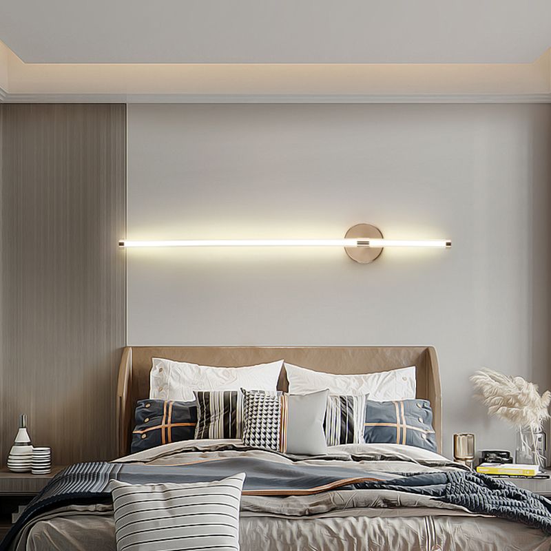 Nordic Mur Light Strip Forme LED Appiculture murale avec une teinte en verre pour la chambre