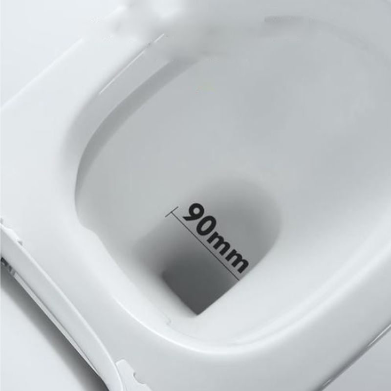 Modern White Flush Toilet Wall Hung Urine Toilet with Seat for Bathroom