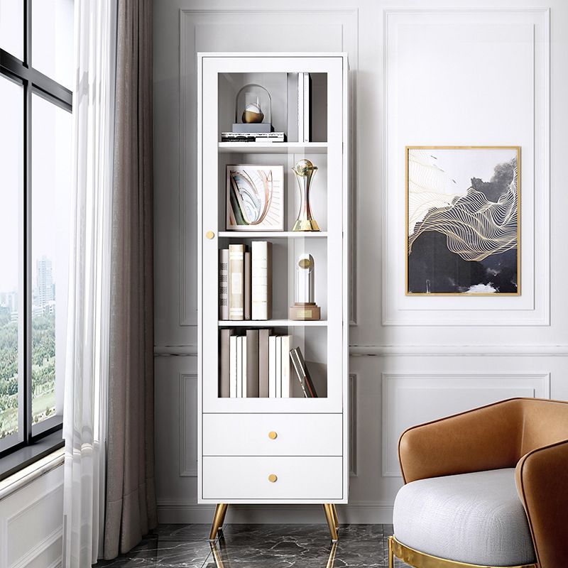 23.62" Wide Wood And Metal 1 - Door Accent Cabinet, 2 - Drawer Accent Cabinet - Wood