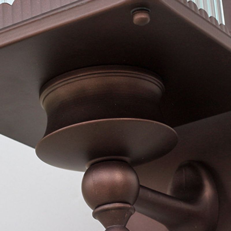 Simple Rectangler Wall Lamp Metal 1 Light Wall Light Fixture