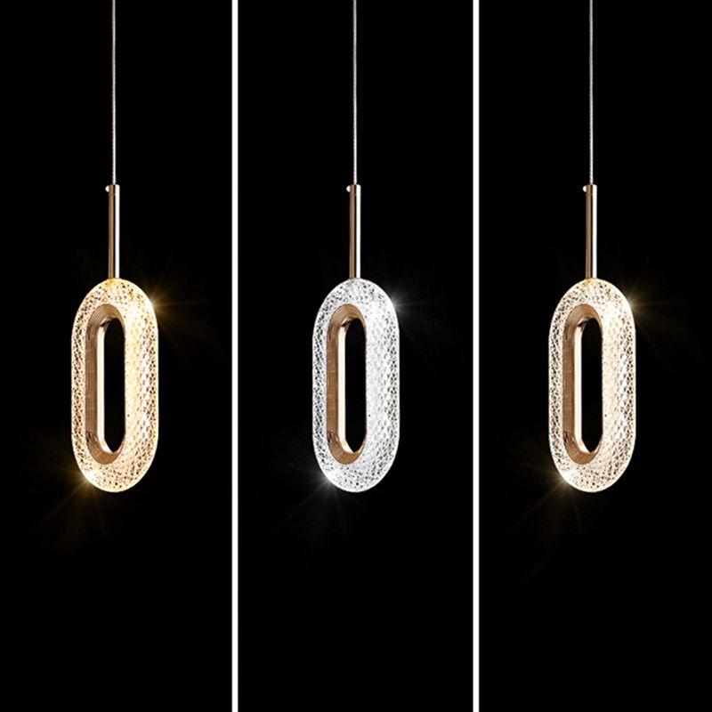 Accesorio acrílico de iluminación minimalismo kit de luz colgante para dormitorio
