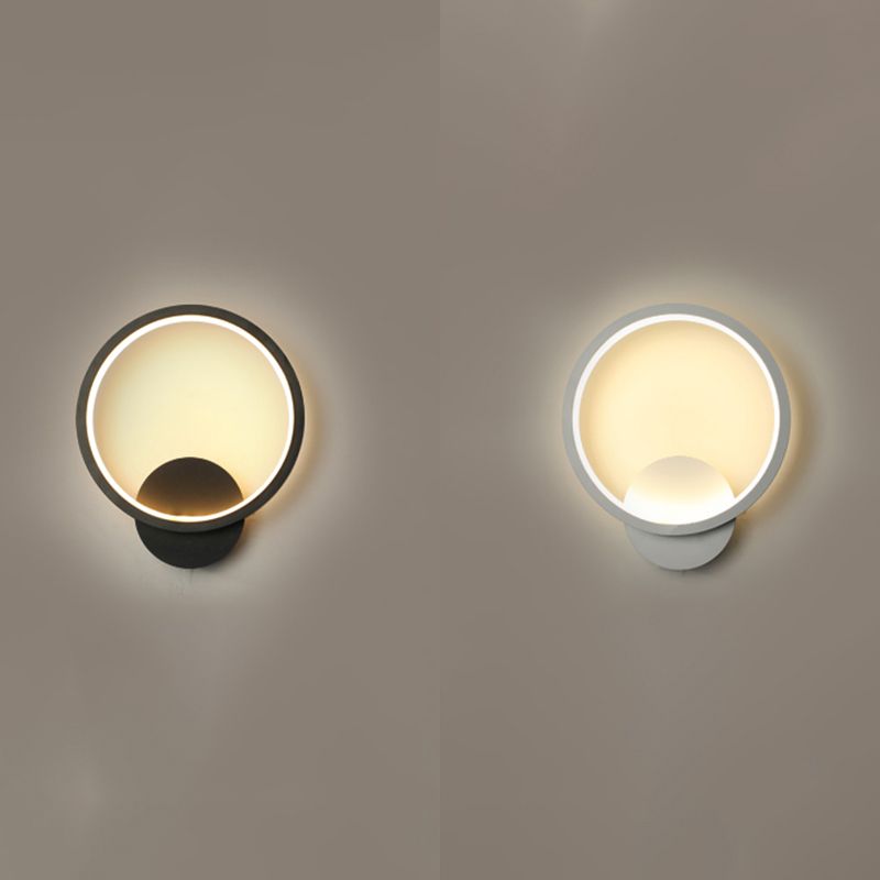 Linear Shape Metal Wall Light Modern Style Single Light Wall Mount Lighting