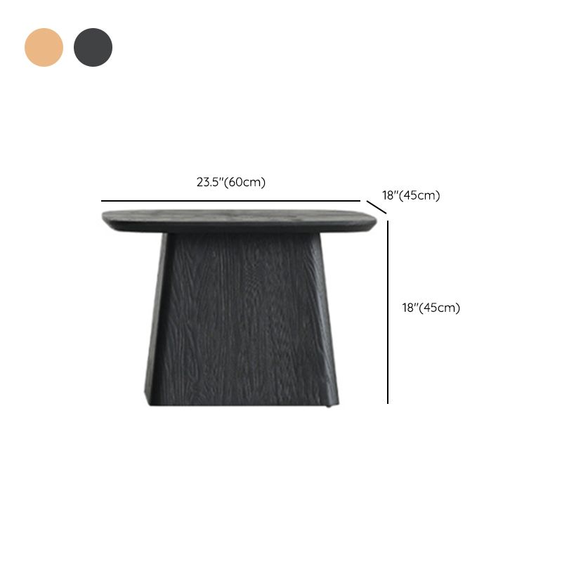 Pedestal Solid Wood Coffee Table Set Elliptical Simple Cocktail Table