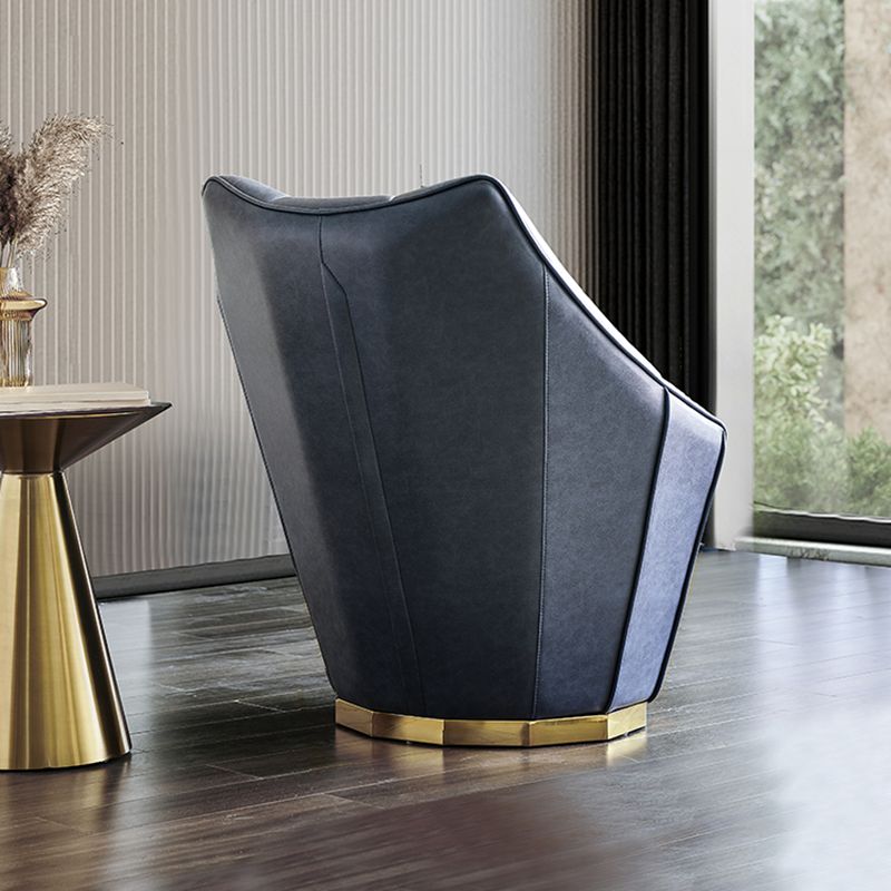 Sloped Arms Side Chair Arms Included Lounge Chair for Living Room