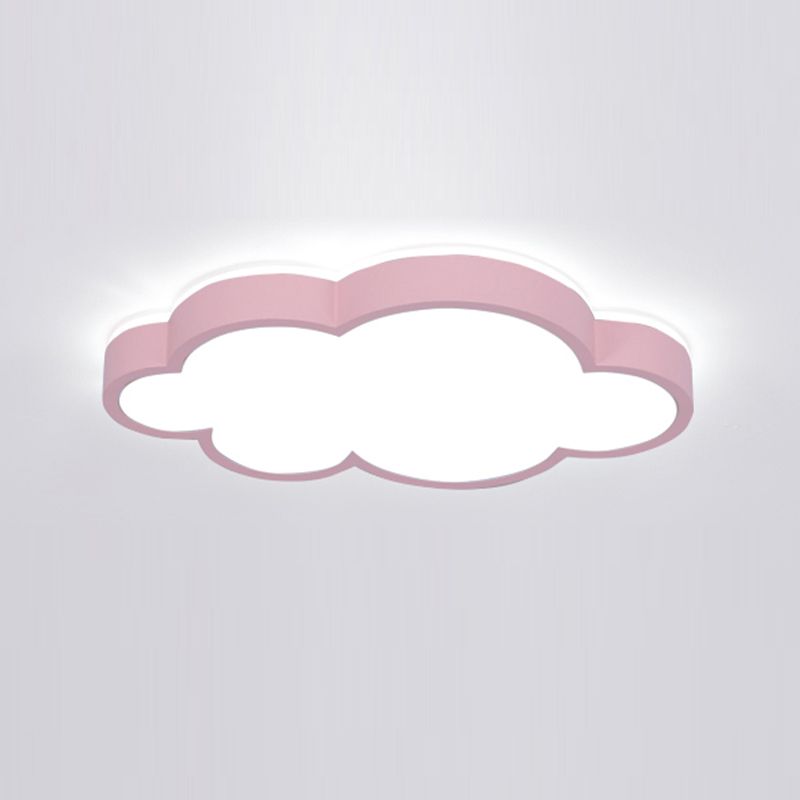 Nordic Style Flush Mount Cloud Metal LED Ceiling Light Fixture for Bedroom