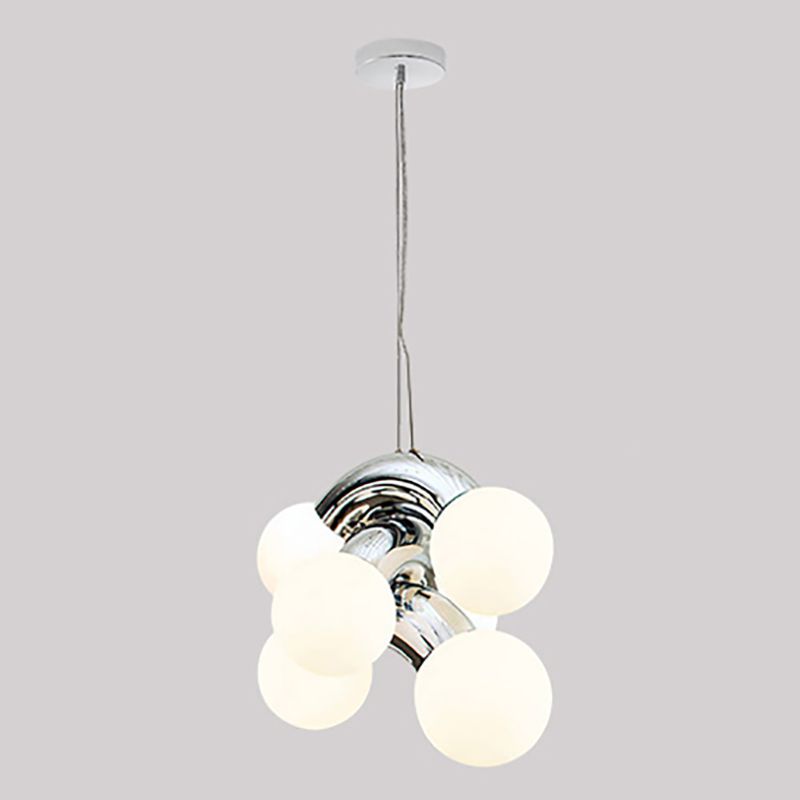 Multi Lights Chandelier Lighting Fixture Modern Chandelier Pendant Light with Glass Shade