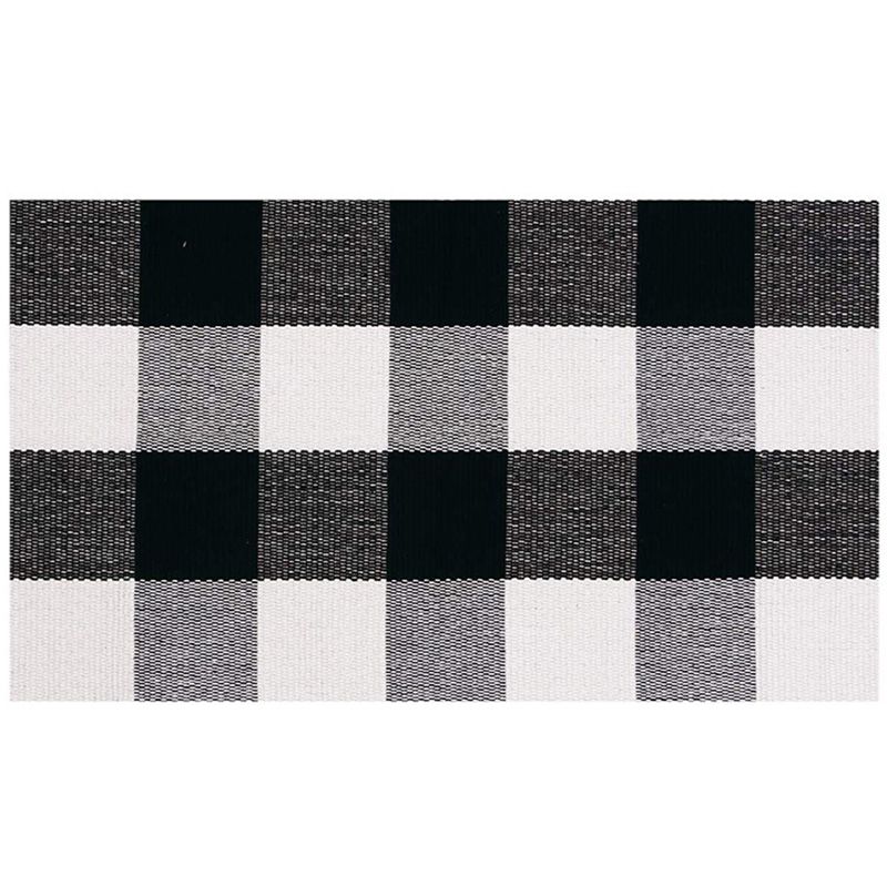 Tapis classique multi-couleurs Multi couleur Cotton Mélange à plaid Plaid Machine de tapis Washable Tapis intérieur Easy Care Fasing For Decoration