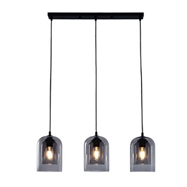 Doppelglas Hängelampe im modernen kreativen Stil Iron Bell Anhänger Licht für Esszimmer