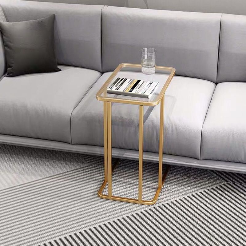 23.83" Tall Contemporary Style Side End Table Metal C Side Table