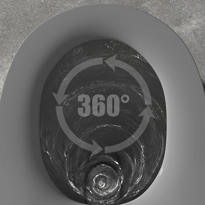 Floor Mounted Toilet All In One Porcelain Urine Toilet Traditional Siphon Jet Toilet