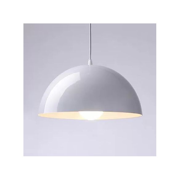 Schwarz/weiß/roter Kuppel hängende hängende leichte nordische Aluminium 1 Leichtes Suspension Licht für Esszimmer, 12 "/14"/16 "breit
