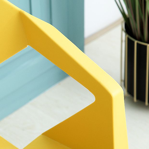 Sillón de comedor interior moderno, sillas de comedor de plástico caseras apilables