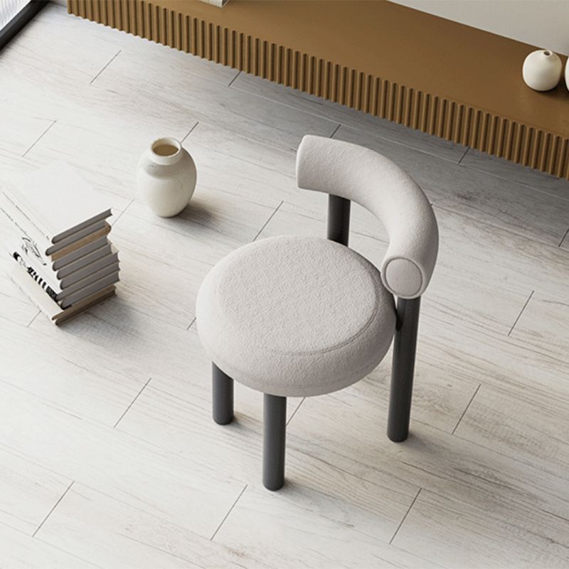 Contemporary Velvet Dining Armless Chair Metal Dining Chairs for Home Use