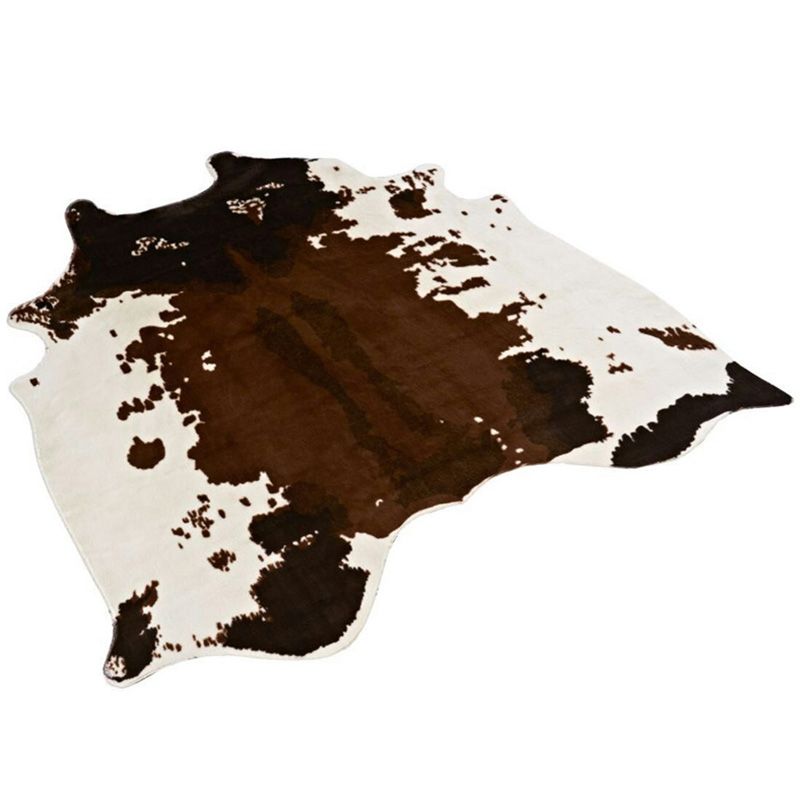 Casual Animal Skin Pattern Rug Multi-Colored Polyster Rug Non-Slip Pet Friendly Area Carpet for Living Room