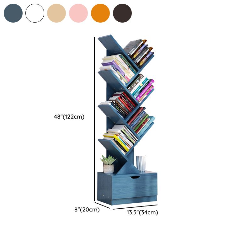 Contemporary Tree Book Shelf Manufactured Wood Standard Kids Bookshelf