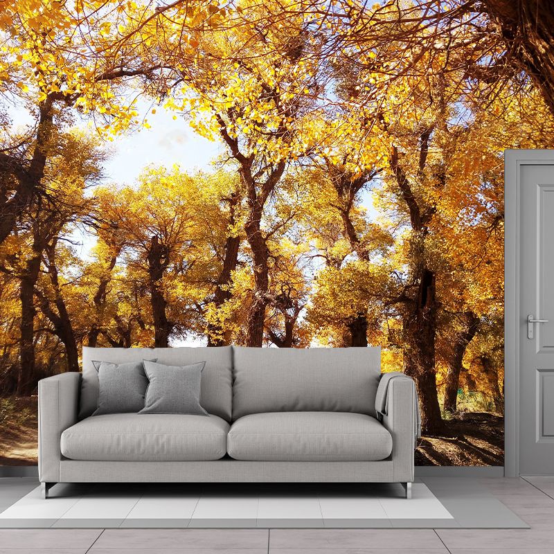 Botanical Photography Pattern Mildew Wall Mural Horizontalt for Living Room